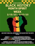  Black History Month Spirit Week 